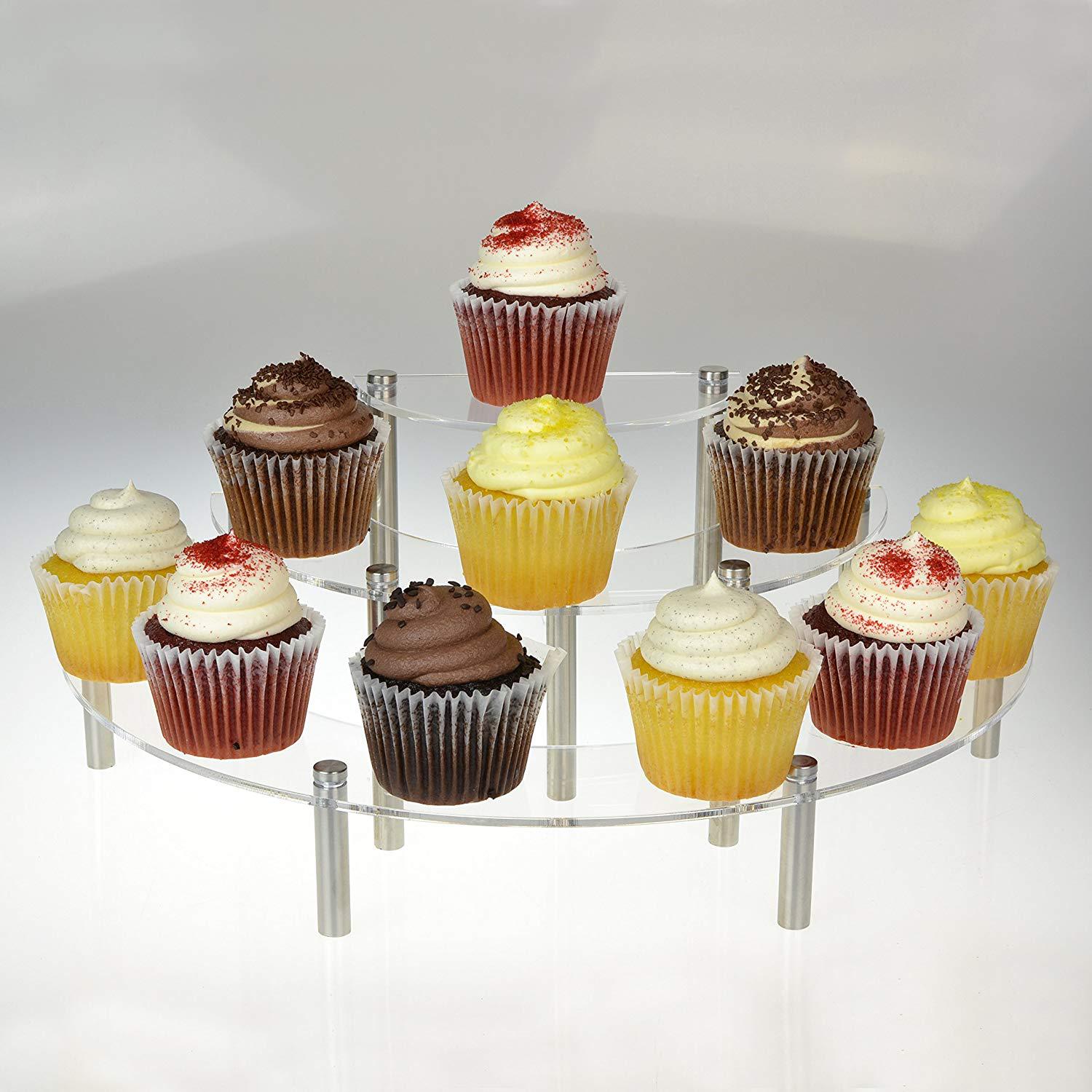 3-Tier Acryl Ronde Cupcake Des - Pop Display Shelf recensie en prijs