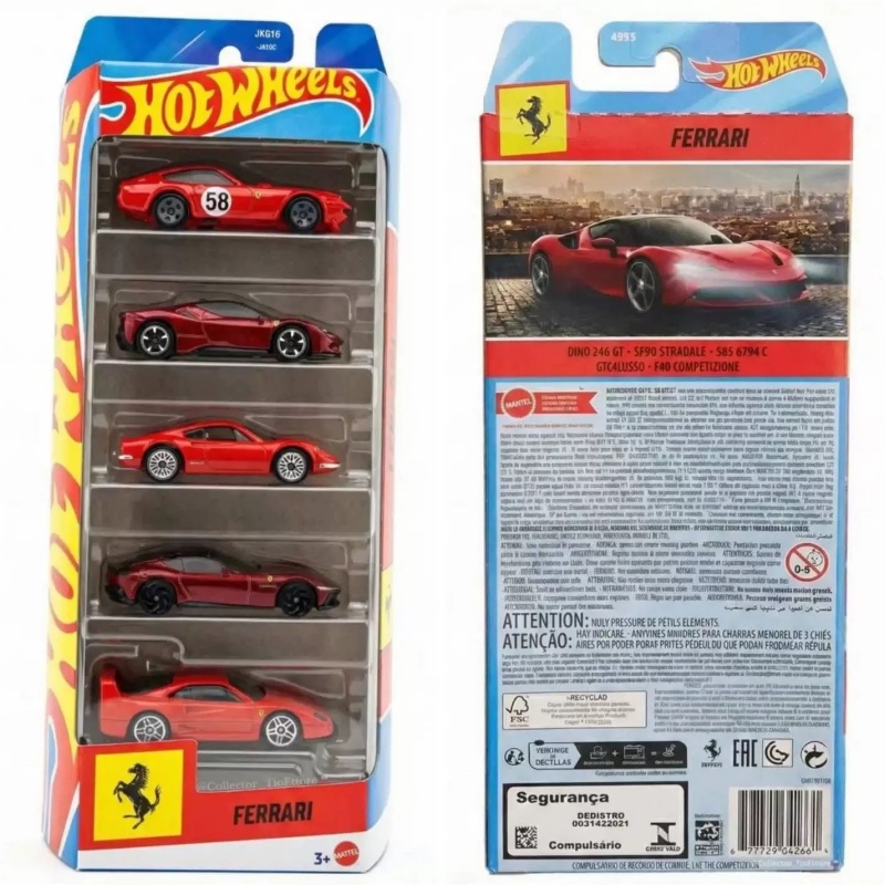 2026 5 stuks Hot Wheels Ferrar - Hot Wheels Car Track Sets recensie en prijs